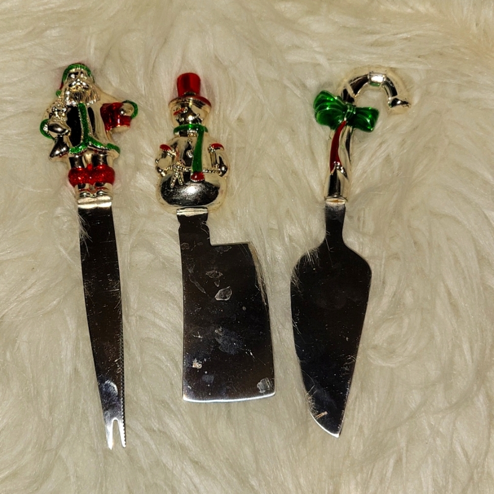 Three CHEESE SET - WALLACE STAINLESS STEEL
